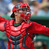 Christian Vazquez throwing